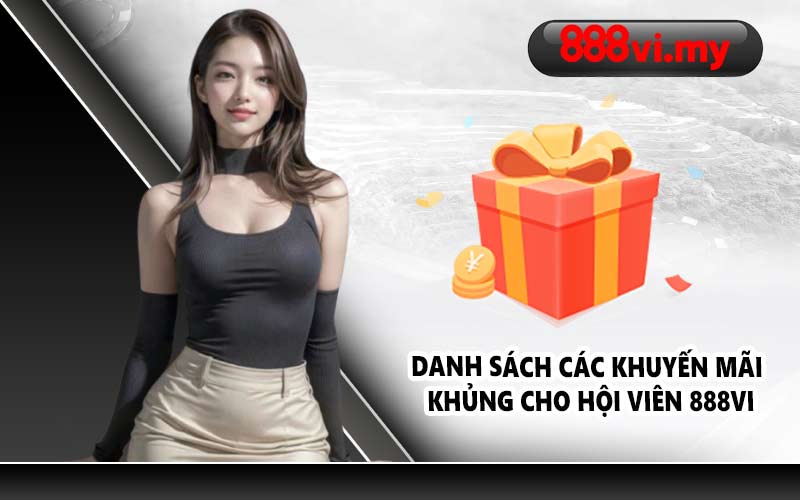 Danh sách các khuyến mãi khủng cho hội viên 888VI